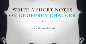 Short note on Geoffrey Chaucer