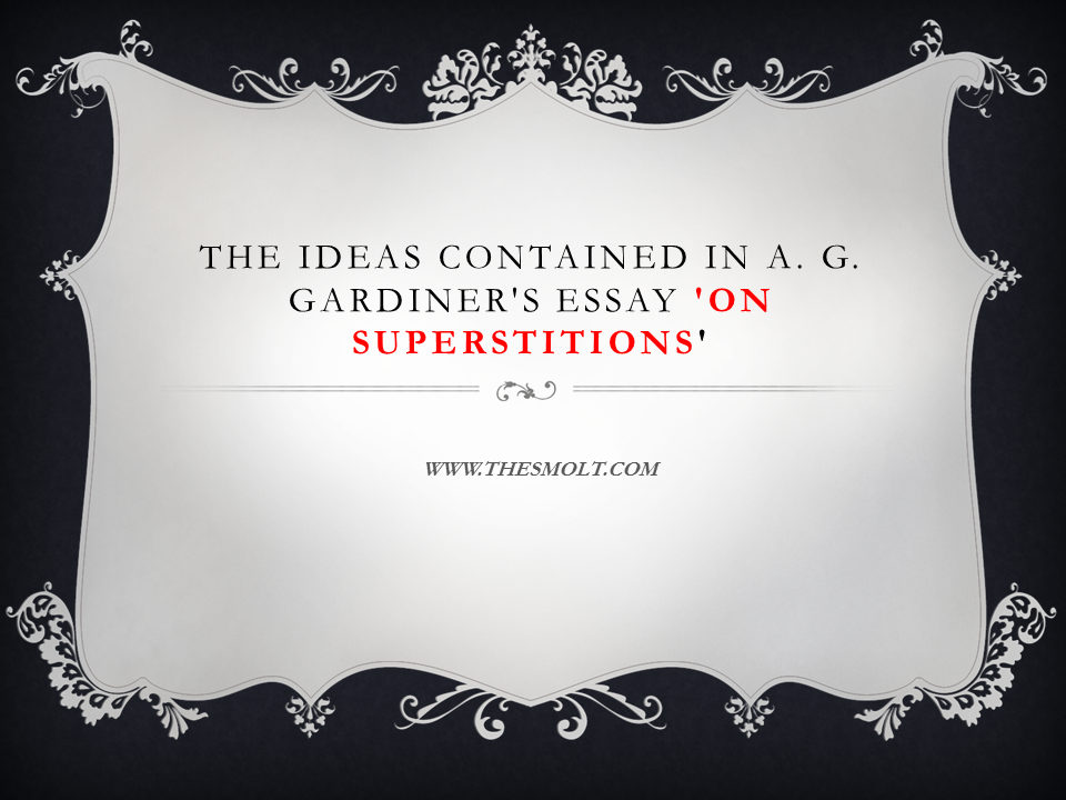 Essay about superstitions