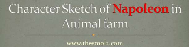 Character Sketch of napoleon in Animal farm : by George Orwell - THESMOLT