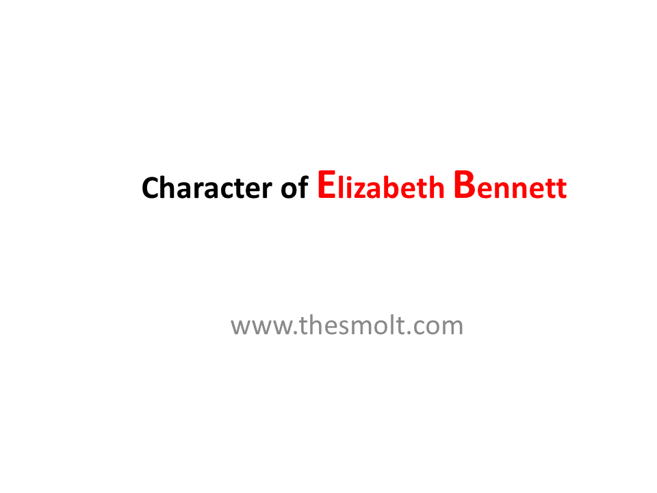 Elizabeth bennet pride and prejudice