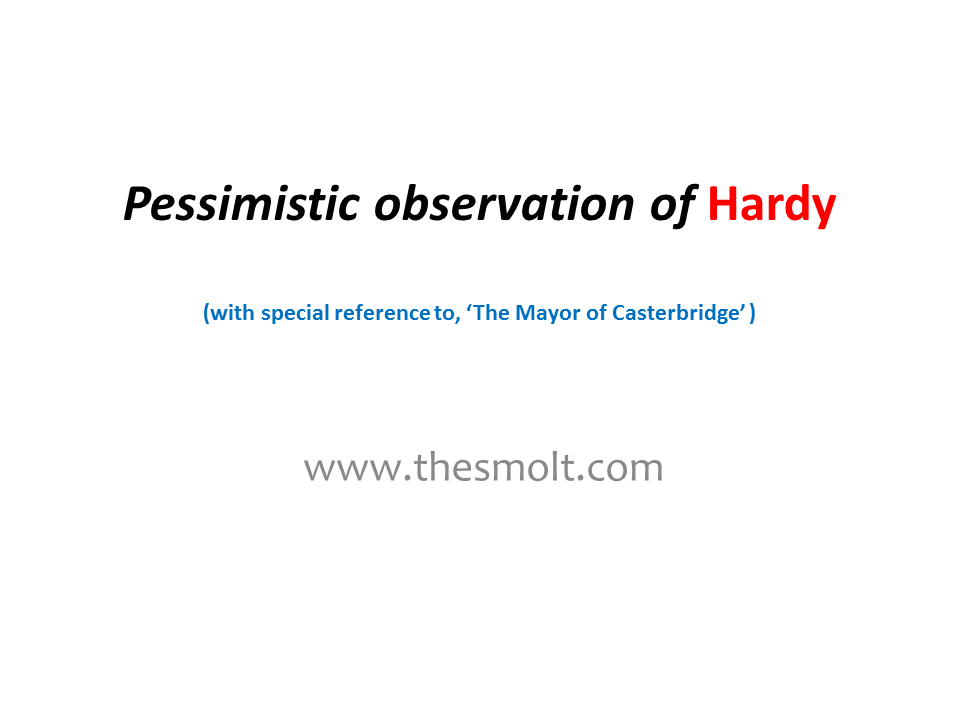 Thomas Hardy and the Role of Observer