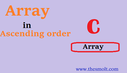 array in ascending array
