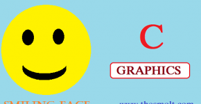 Smiling face Animation program in C